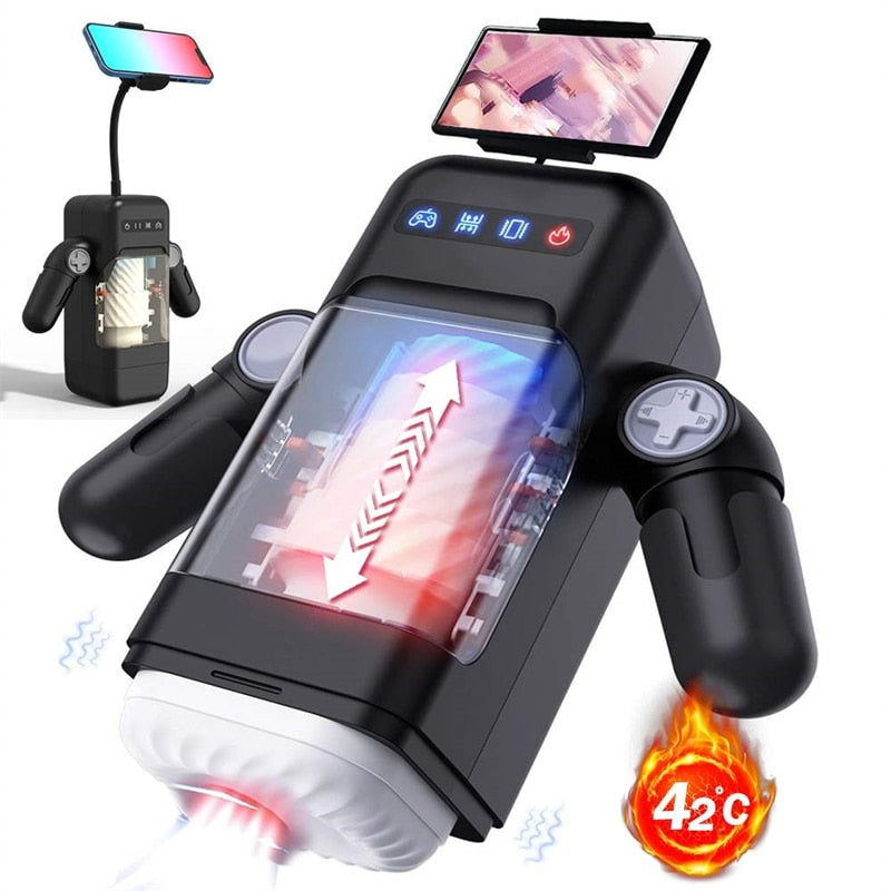 Realistic Vagina with Automatic Thrusting with Phone Holder