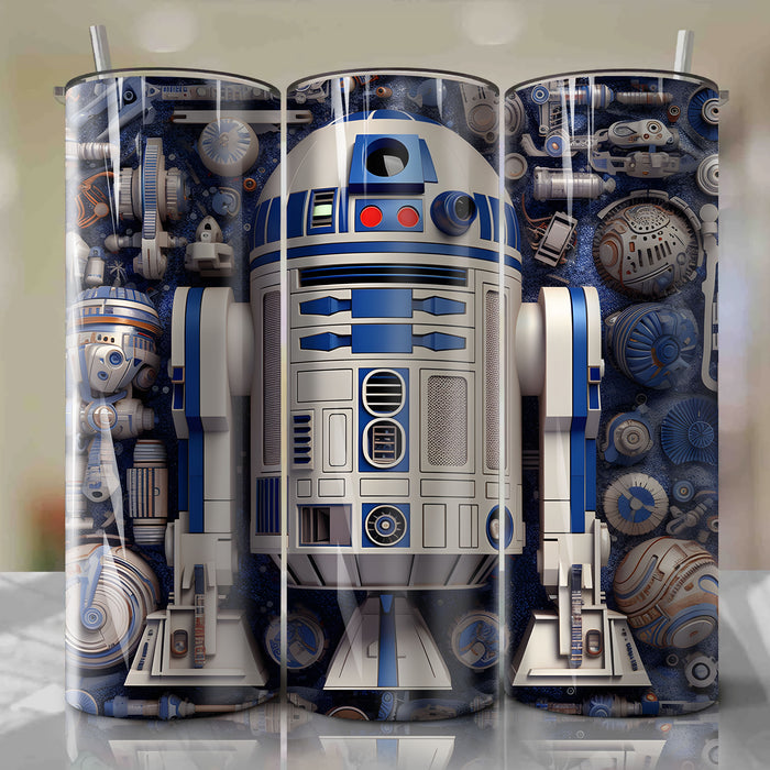 Abstract Star Wars 20oz Skinny Tumbler – Raven XTreme