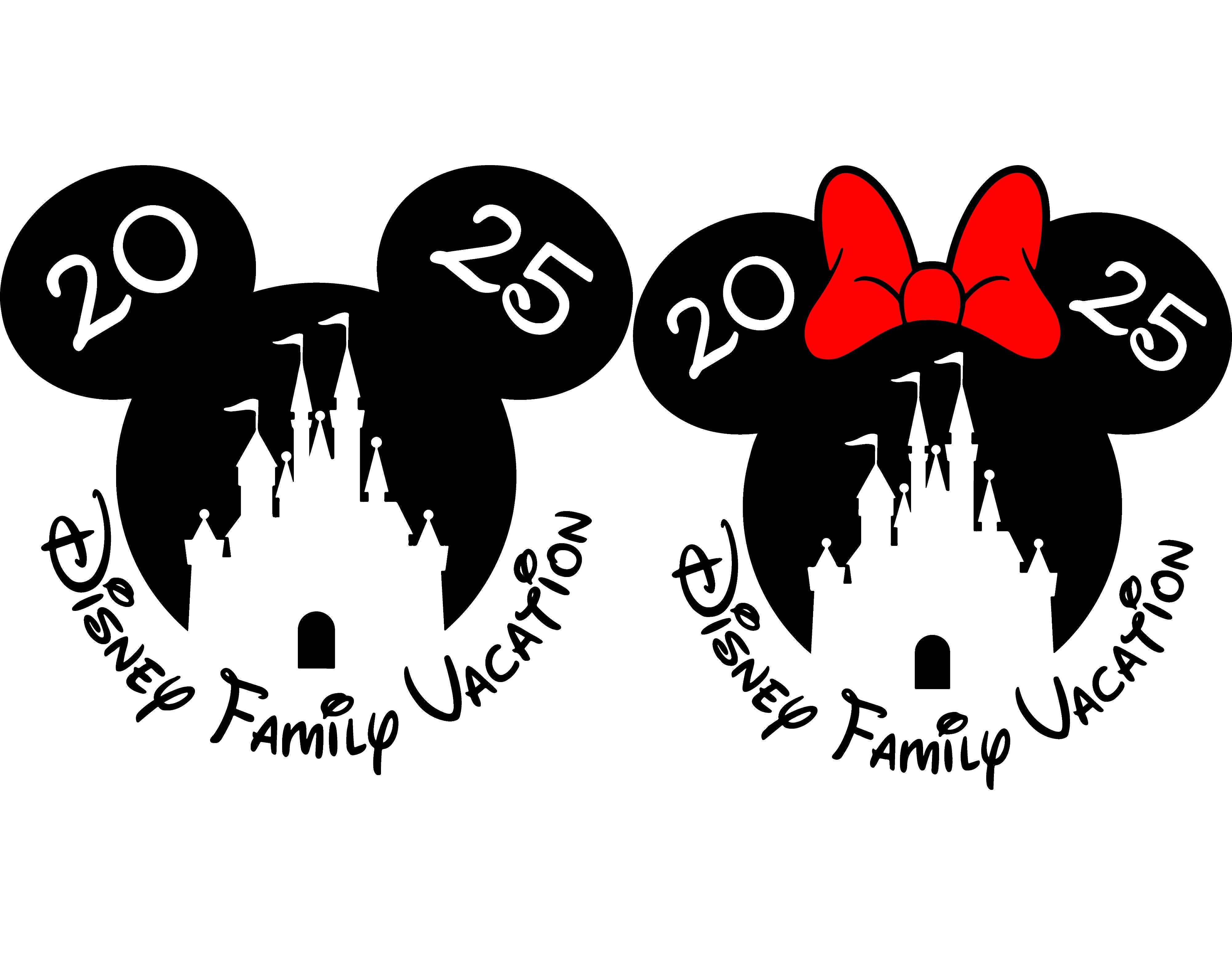 Bundle Disney Family Vacation 2025 SVG Instant Download