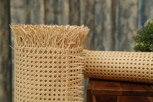 Natural Square Rattan Webbing for Caning Chair, DIY: WIDTH 36 - Rattan  Fabric