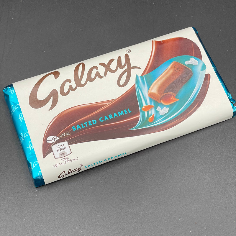 New Galaxy Salted Caramel Chocolate Block 135g Uk New