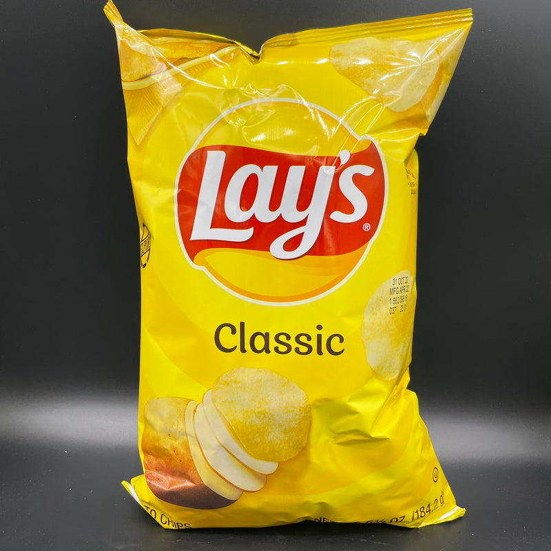Lay’s Classic (Lays Classic), Original Flavored Chips Giant Bag, 184