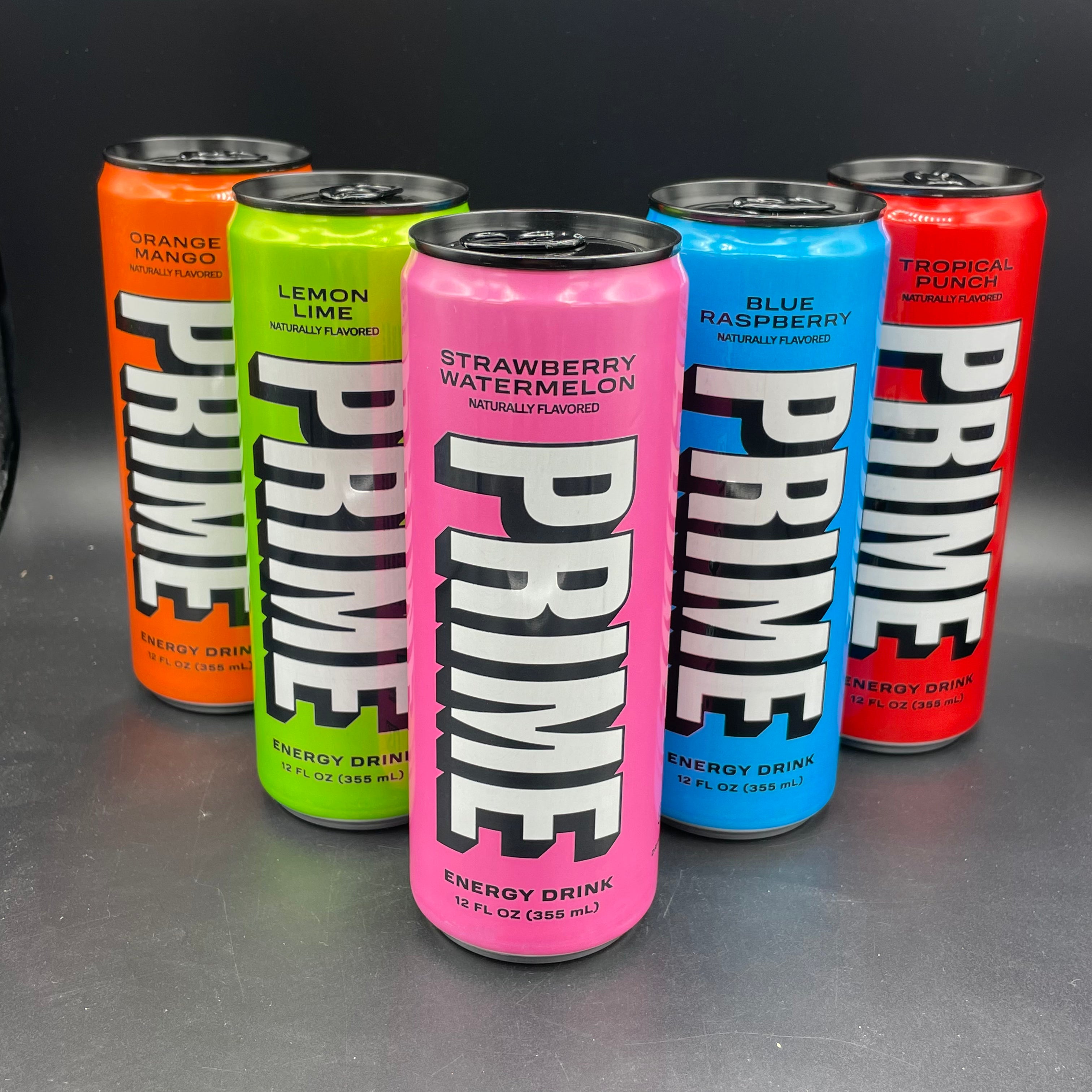 NEW Prime Energy 5-Pack! Includes: Orange Mango, Tropical Punch, Blue