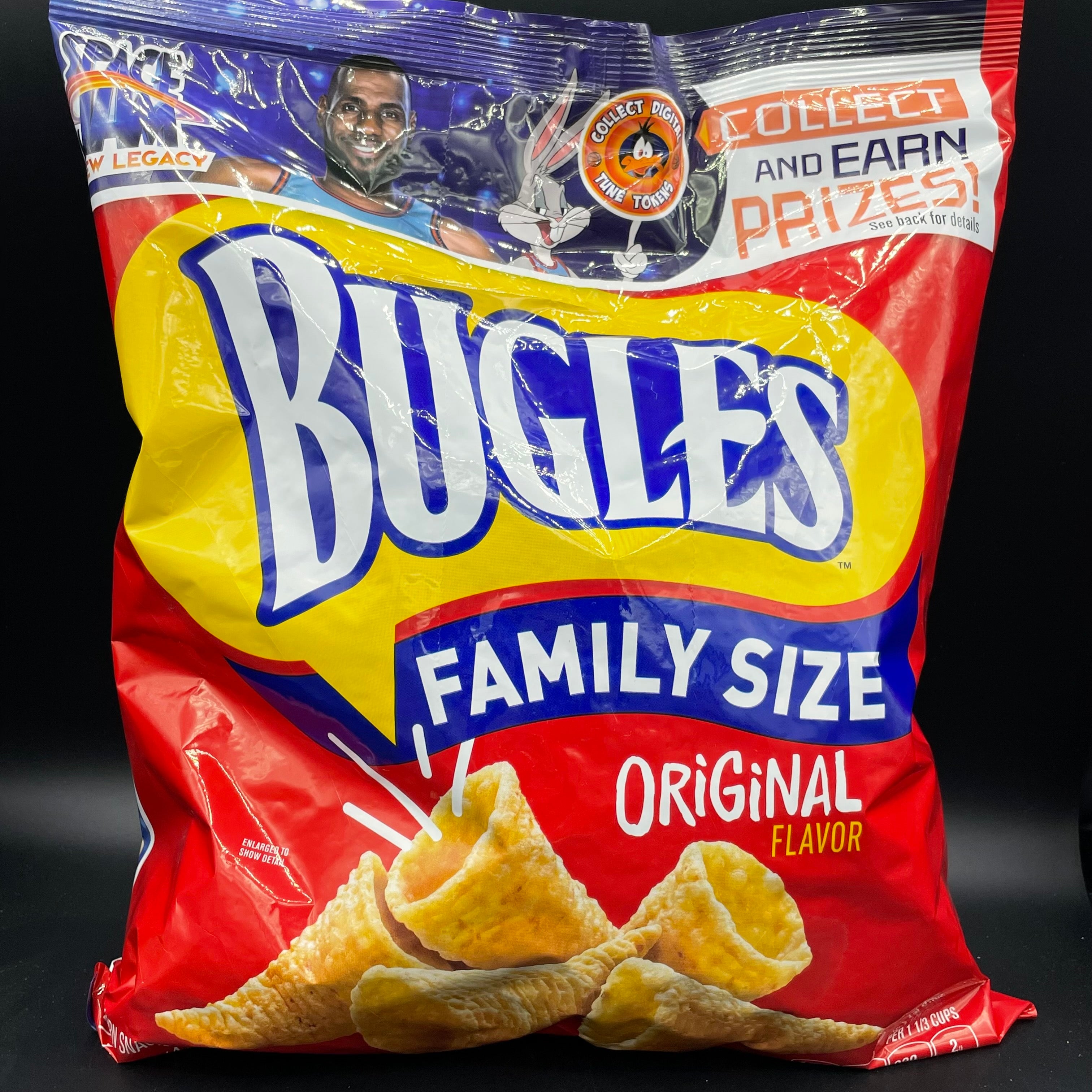 NEW Bugles Original Flavor - Space Jam Promo Bag, Family Size 411g (US