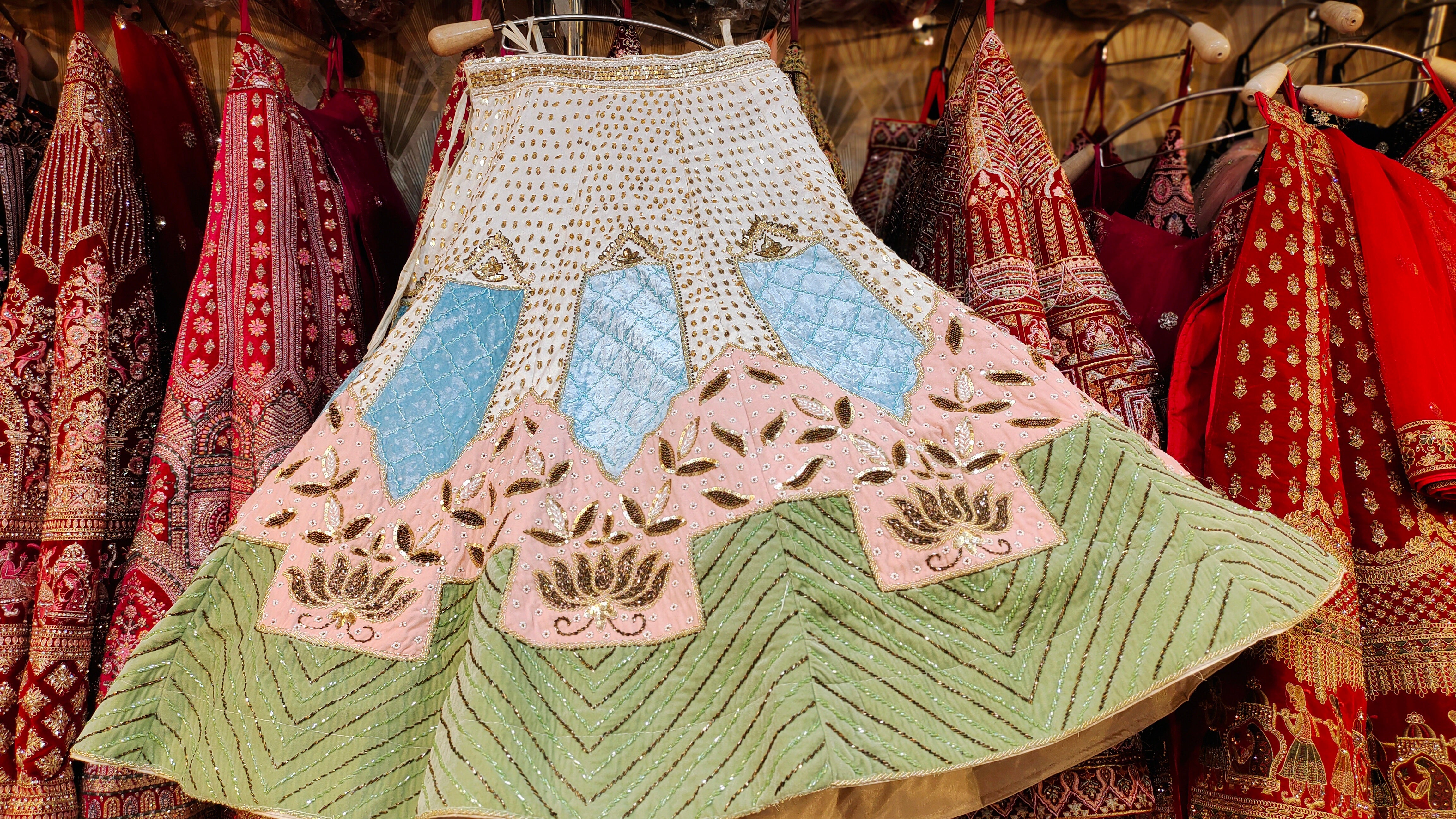 Where should I go to buy wedding lehenga in Delhi? - Quora