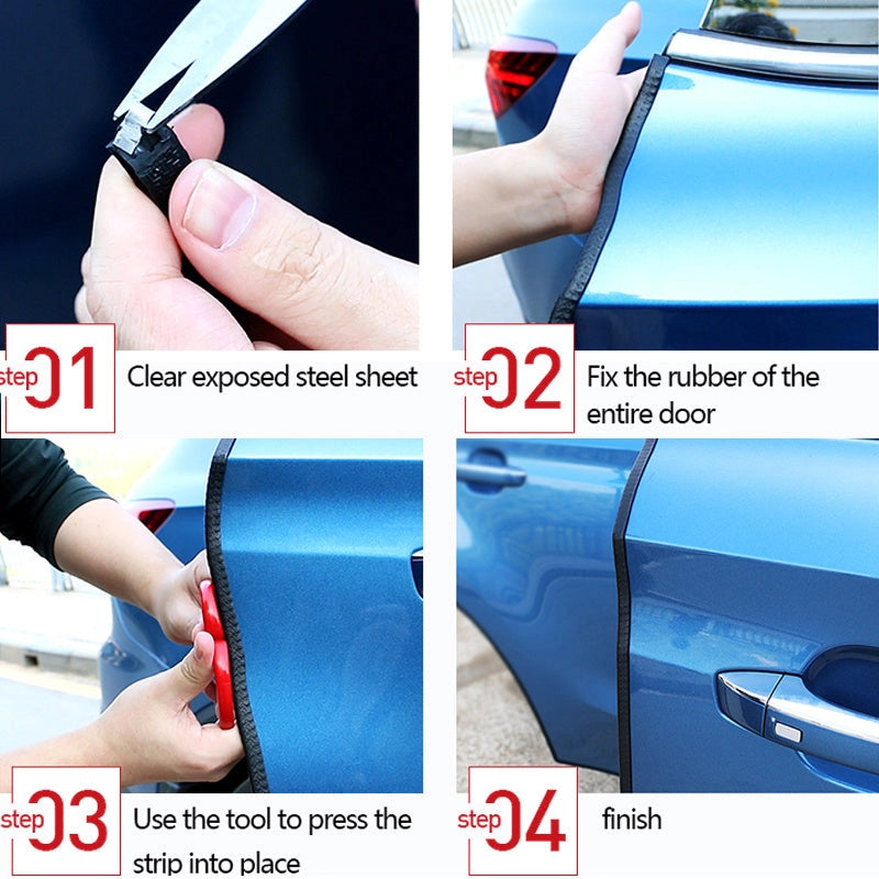 Universal Built-in Steel Disc Car Anti-Collision Strip for Door Edge Protection
