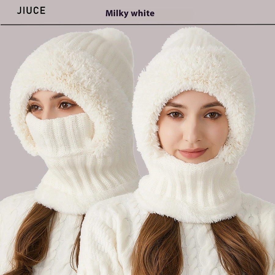High Elastic Acrylic Knitted Winter Set for Women