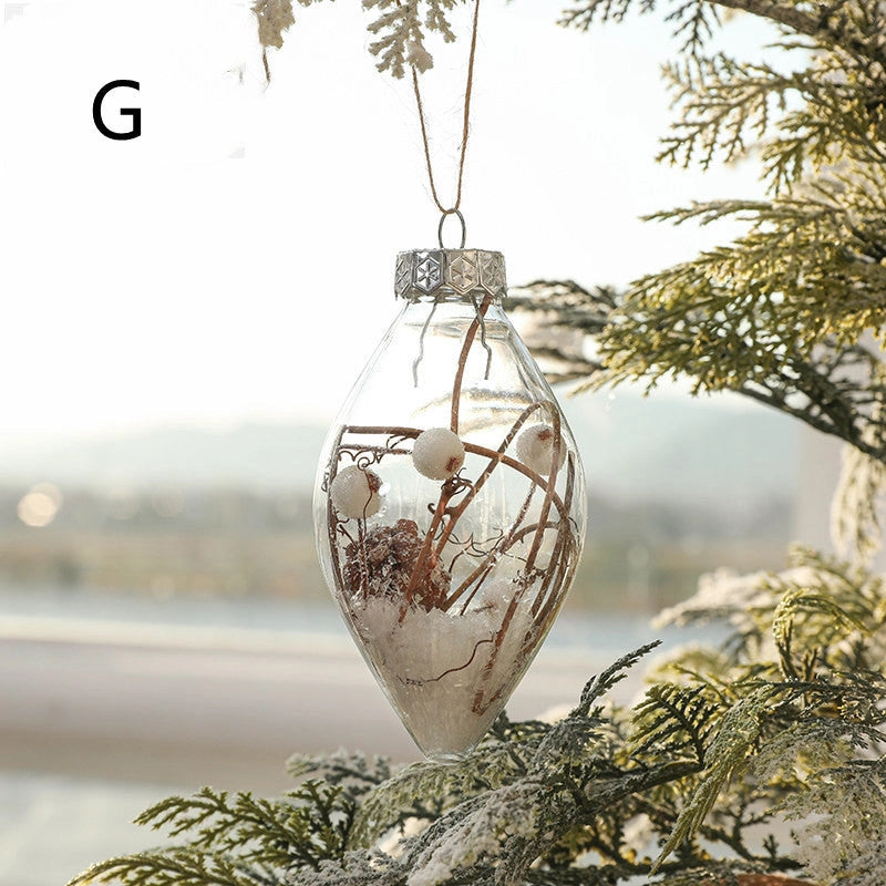 Gold Powder Bright Painted Mixed Plastic Balls Christmas Tree Ornaments