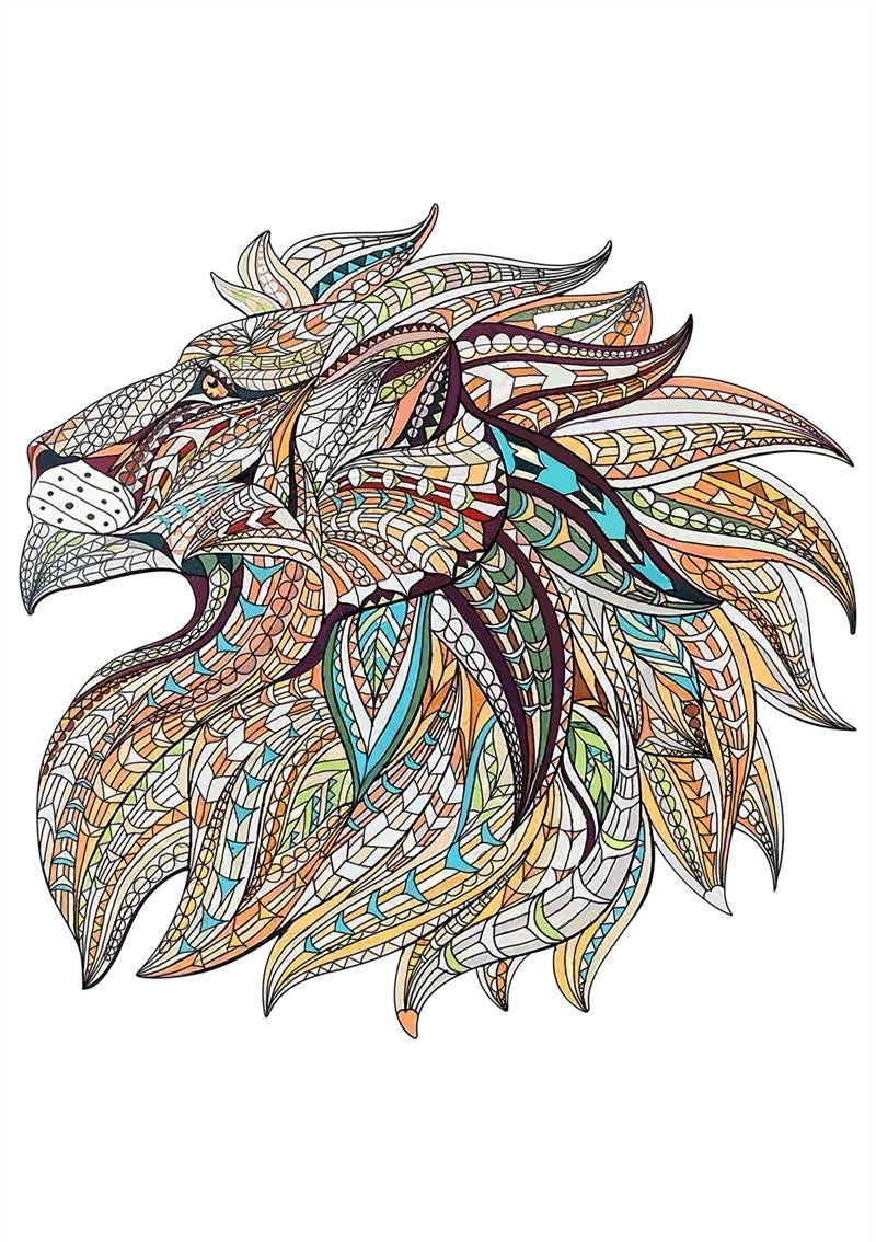 Animal-shaped wooden jigsaw puzzles for children aged 4-6 years