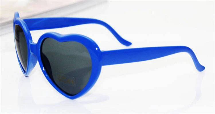 Night Lights Change Love Special Effects Glasses Sunglasses with Heart-Shaped Lights