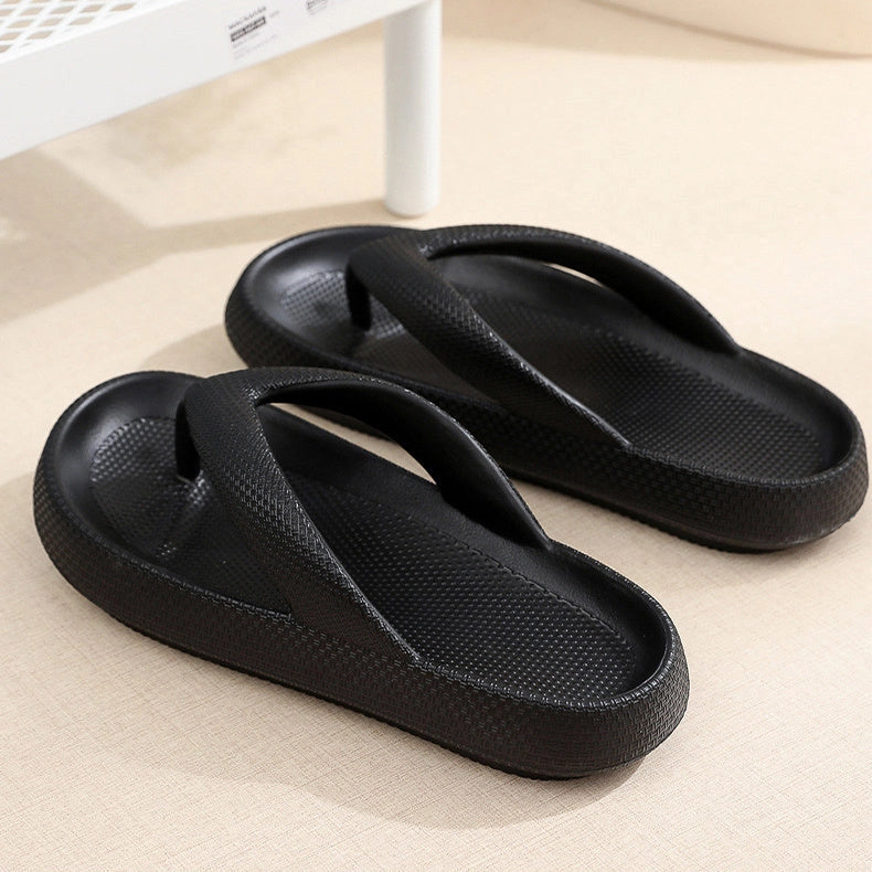 EVA Non-Slip Clip Toe Slippers for Women with Thick Sole