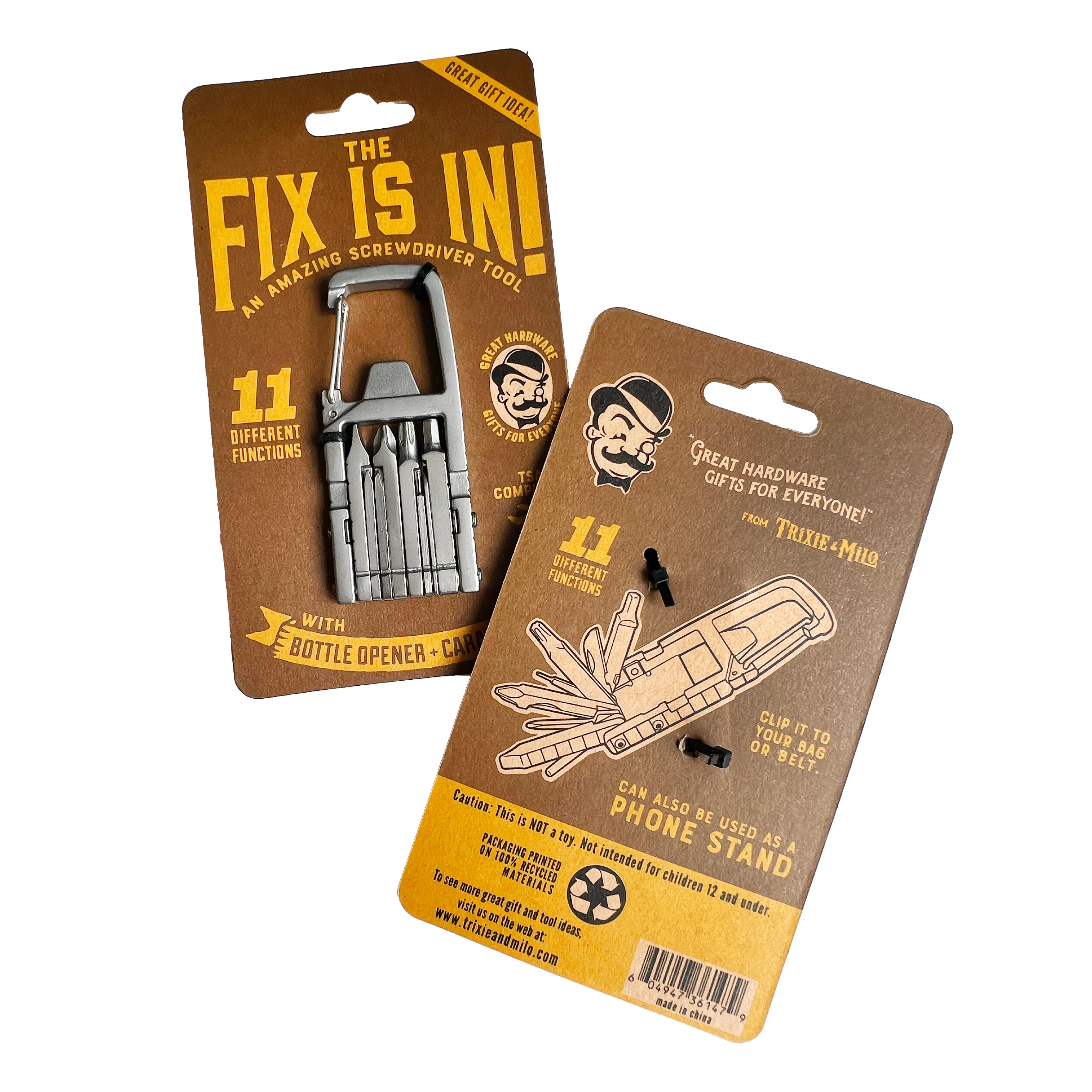 "The Fix Is In" Multi-tool, Carabiner and bottle opener