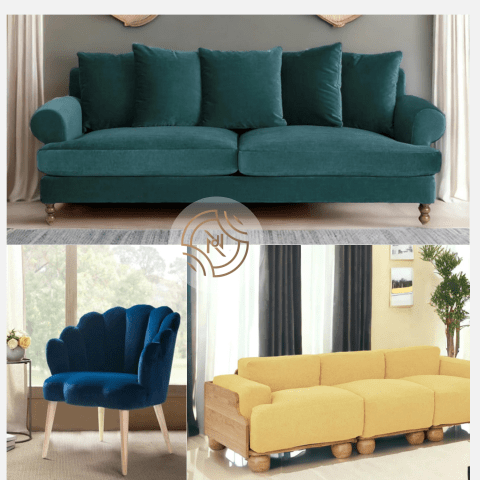 wooden sofa set online