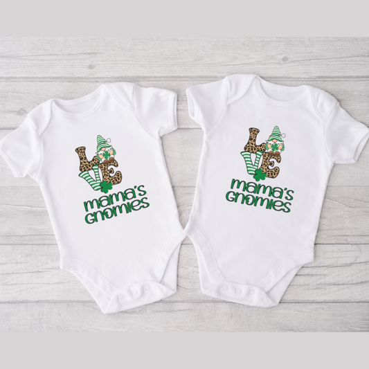 Personalized Too Cute to Pinch St. Patrick's Day Bodysuits for Twin Gi –  Mama of Multiples