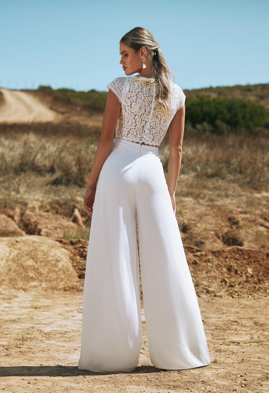 All over lace crop top with an on-trend high neck and long sleeves. –  Kelsey Rose