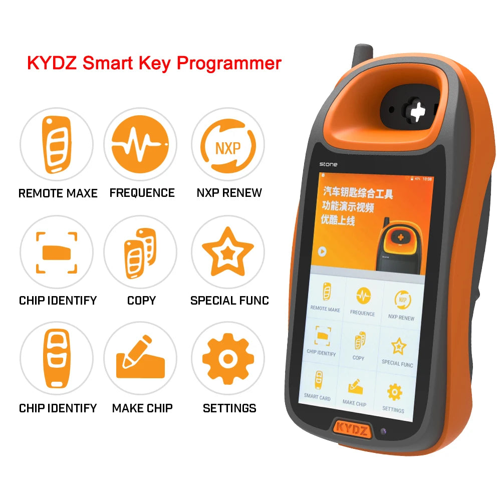 KYDZ Smart Key Programmer Android Handheld For Remote Test Frequency-Refresh Generate Chips Recognition-Smart Card Generate Copy