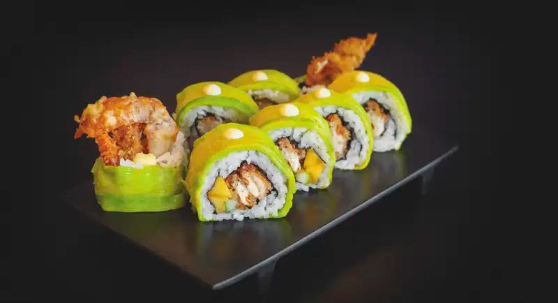 Spider Roll on Serving Board