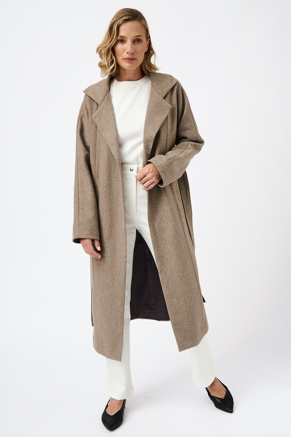 Water-resistant standing collar coat – Mila.Vert