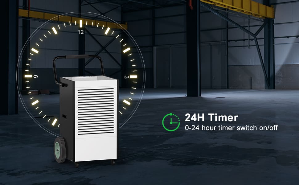 Aptook 225 Pints 8000 Sq. Ft Heavy Duty Industrial Dehumidifier OX-90L