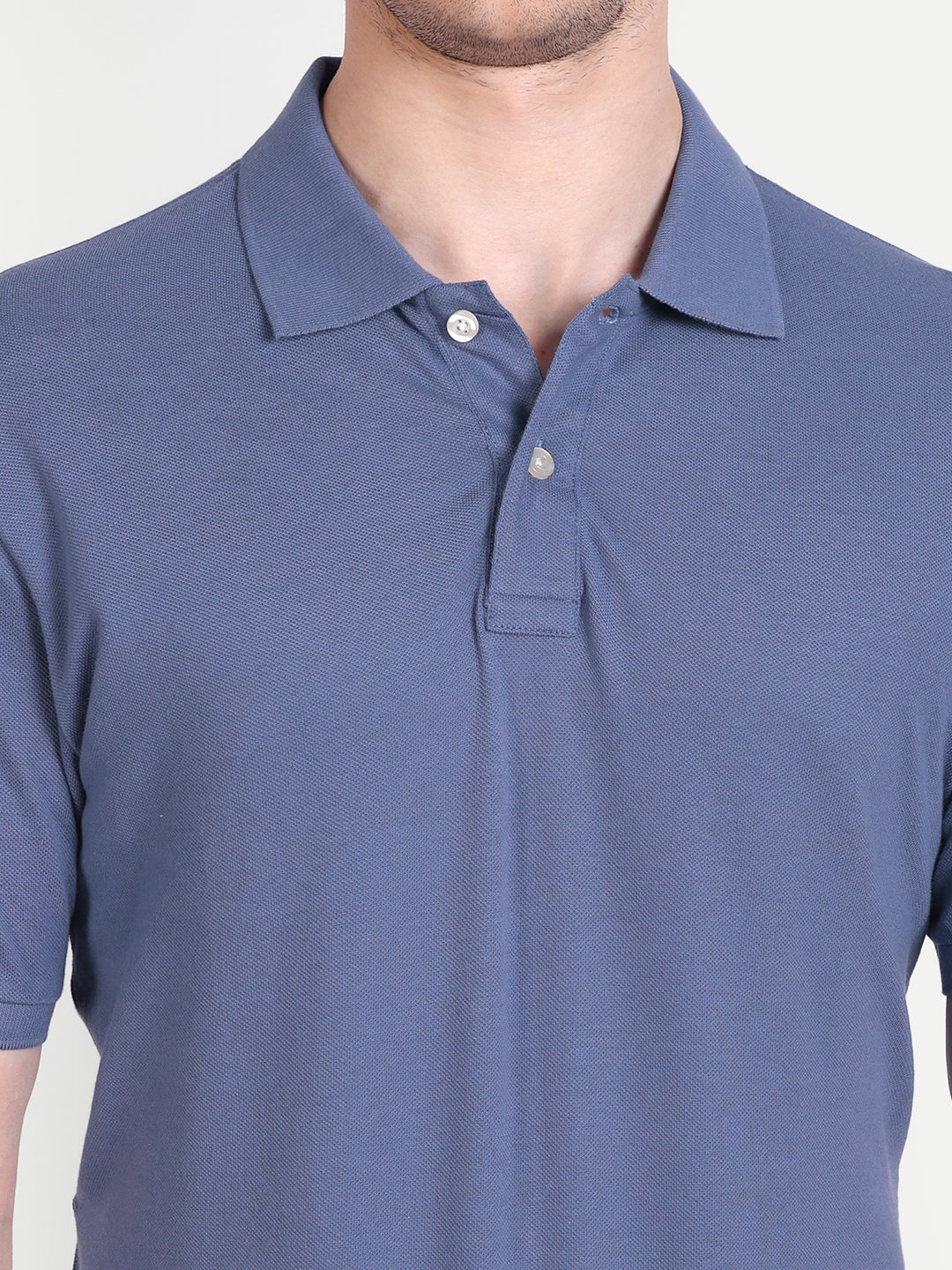 UQ Men's Solid Polo T-Shirt Marlin Blue – urbanquirk