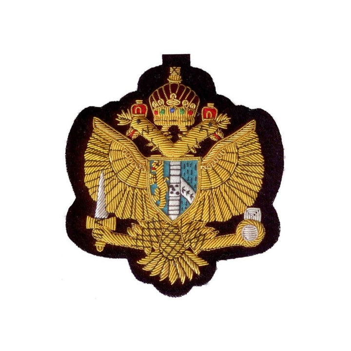 Embroidered Ralph Crest Blazer Badge wire Bullion Crest Patch