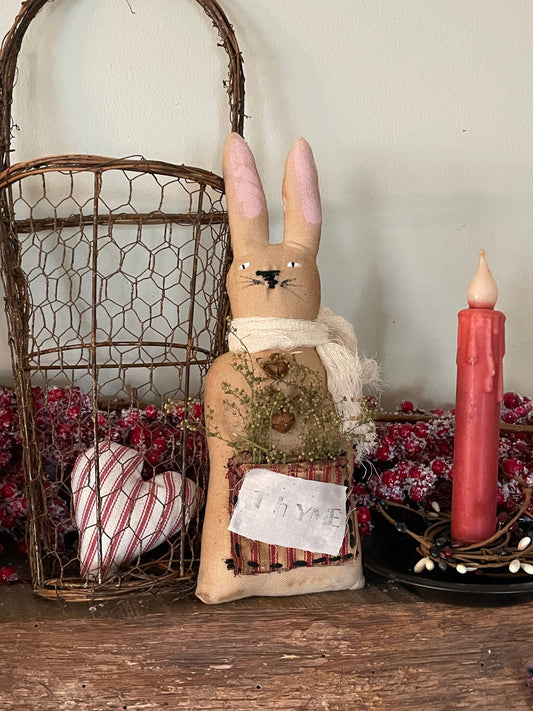 Primitive Easter Bunny Doll, Primitive Handmade Easter Decor, Handmade –  NorwoodPrimitives