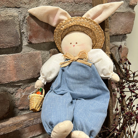 Primitive Easter Bunny Doll, Primitive Handmade Easter Decor, Handmade –  NorwoodPrimitives