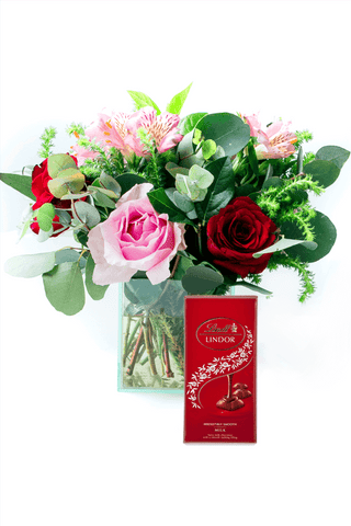 Romantic Rose with Lindt