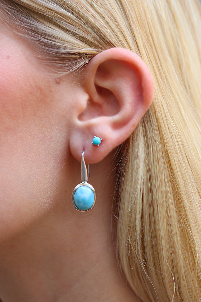 Turquoise Stud Earrings for Women 18K Gold Plated India | Ubuy