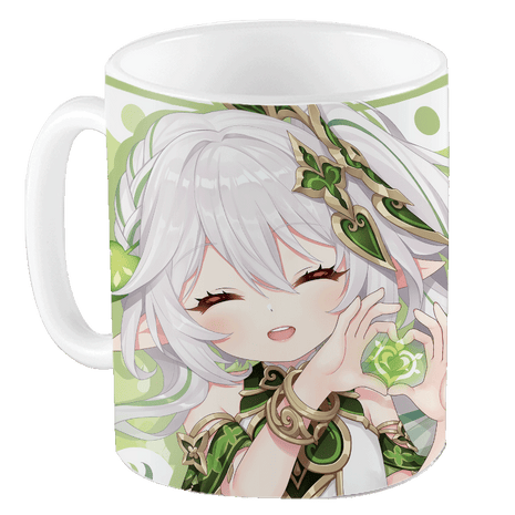 Nahida Genshin Impact Ceramic Anime Mug, Coffee Tea Cup Female