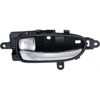 2009-2014 Nissan Maxima Front Door Handle LH, Chrome Lever/Black Bezel - Classic 2 Current Fabrication