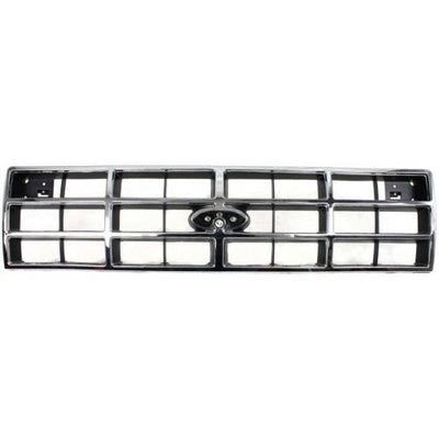 1989-1992 Ford Ranger Grille, Chrome Shell/Silver - Classic 2 Current Fabrication