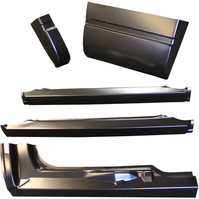 1996-1999 GMC C/K Pickup 3 Door EXT CAB Outer Rocker Panels & Cab Corners 5PC Kit - Classic 2 Current Fabrication