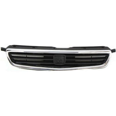 1996-1998 Honda Civic Grille, Chrome Shell/Black - Classic 2 Current Fabrication