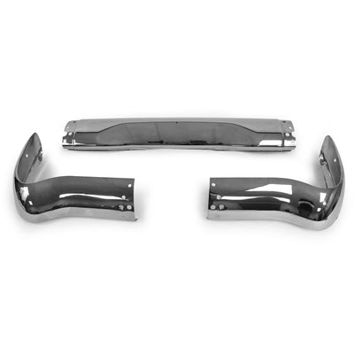 1955 Chevy Station Wagon Rear Bumper Chrome 3 Pcs Set - Classic 2 Current Fabrication