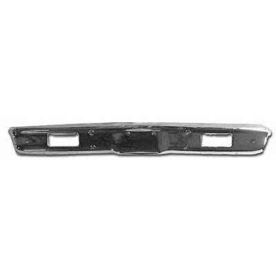 1971-1972 GMC Jimmy BUMPER FACE BAR FRONT, CHROME, w/PARK LIGHT HOLES - Classic 2 Current Fabrication