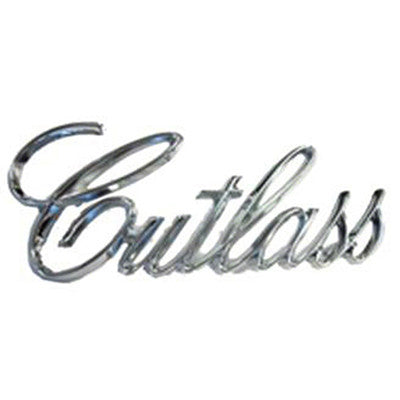 1971-1972 Oldsmobile Supreme EMBLEM, FRONT, CUTLASS FENDER EMBLEM, USE 2 - Classic 2 Current Fabrication