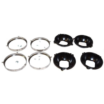 1964-1969 Chevy El Camino HEADLAMP MOUNTING BUCKETS SET - Classic 2 Current Fabrication