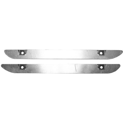 1970-1974 Dodge Challenger RT Rally Dual Scoop Hood Ornament Backing Plate Pair - Classic 2 Current Fabrication