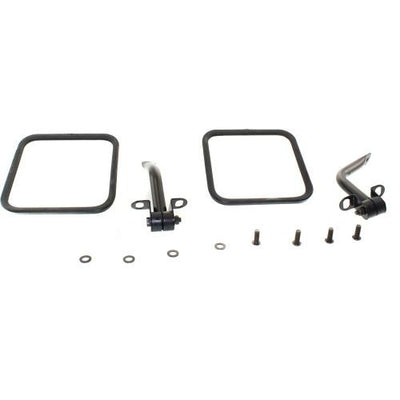 1987-1996 Jeep Wrangler Mirror RH=lh, Mirror Kit, Black - Classic 2 Current Fabrication