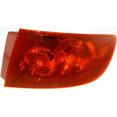 2004-2006 Mazda 3 Tail Lamp RH, Outer, Red Lens, w/Std Type Bumper, Sedan - Classic 2 Current Fabrication