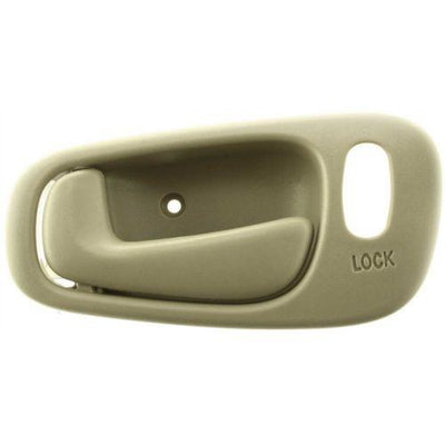 1998-2002 Toyota Corolla Front Door Handle LH, Beige, Power Lock, w/Lock Hole - Classic 2 Current Fabrication