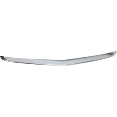 2012-2014 Acura TL Rear Bumper Molding, Upper, Center Garnish, Satin Nickel - Classic 2 Current Fabrication