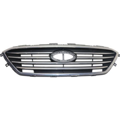 2015 Hyundai Sonata Grille, Assy, Ptd Slvr Gry, Std Type, w/Chrome Molding - Classic 2 Current Fabrication