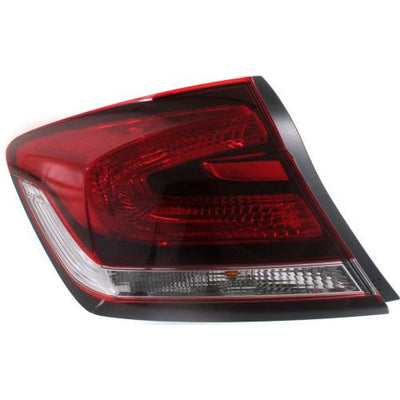 2013-2015 Honda Civic Tail Lamp LH, Outer, Assembly, Sedan - Classic 2 Current Fabrication