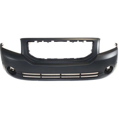 2007-2012 Dodge Caliber Front Bumper Cover, Primed, w/Fog Lamp Hole-CAPA - Classic 2 Current Fabrication