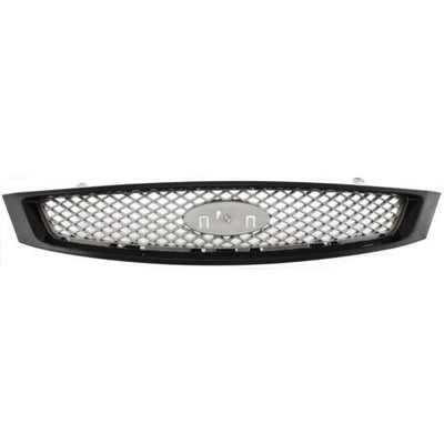 2005-2007 Ford Focus Grille, Black Shell/Silver Gray - Classic 2 Current Fabrication