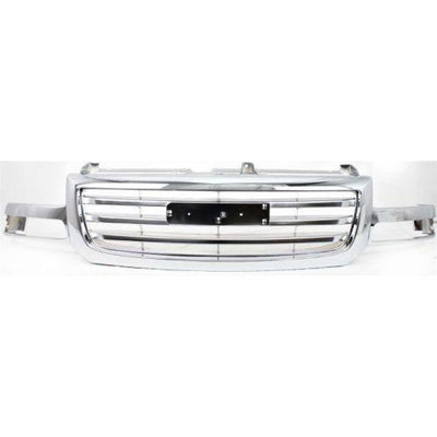 2003-2007 GMC Sierra Pickup Truck Grille, Chrome - Classic 2 Current Fabrication