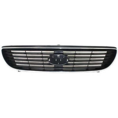 2006-2008 Kia Optima Grille, Chrome Shell/Black Insert - Classic 2 Current Fabrication