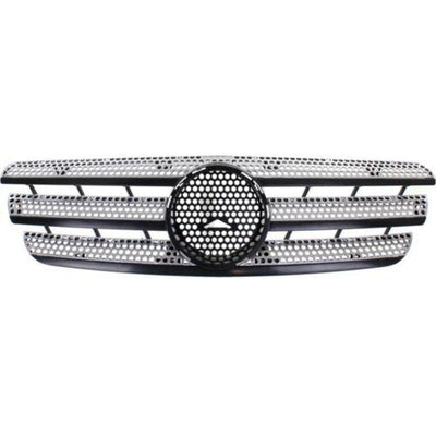 2002-2005 Mercedes ML-Class Grille, Painted-Silver - Classic 2 Current Fabrication